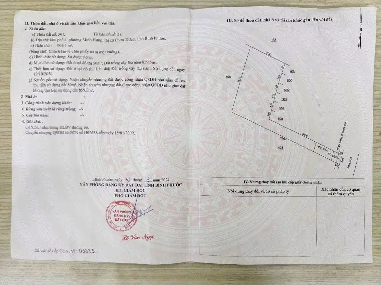 Bán đất gần KCN Minh Hưng phù hợp xây trọ, căn hộ cho thuê