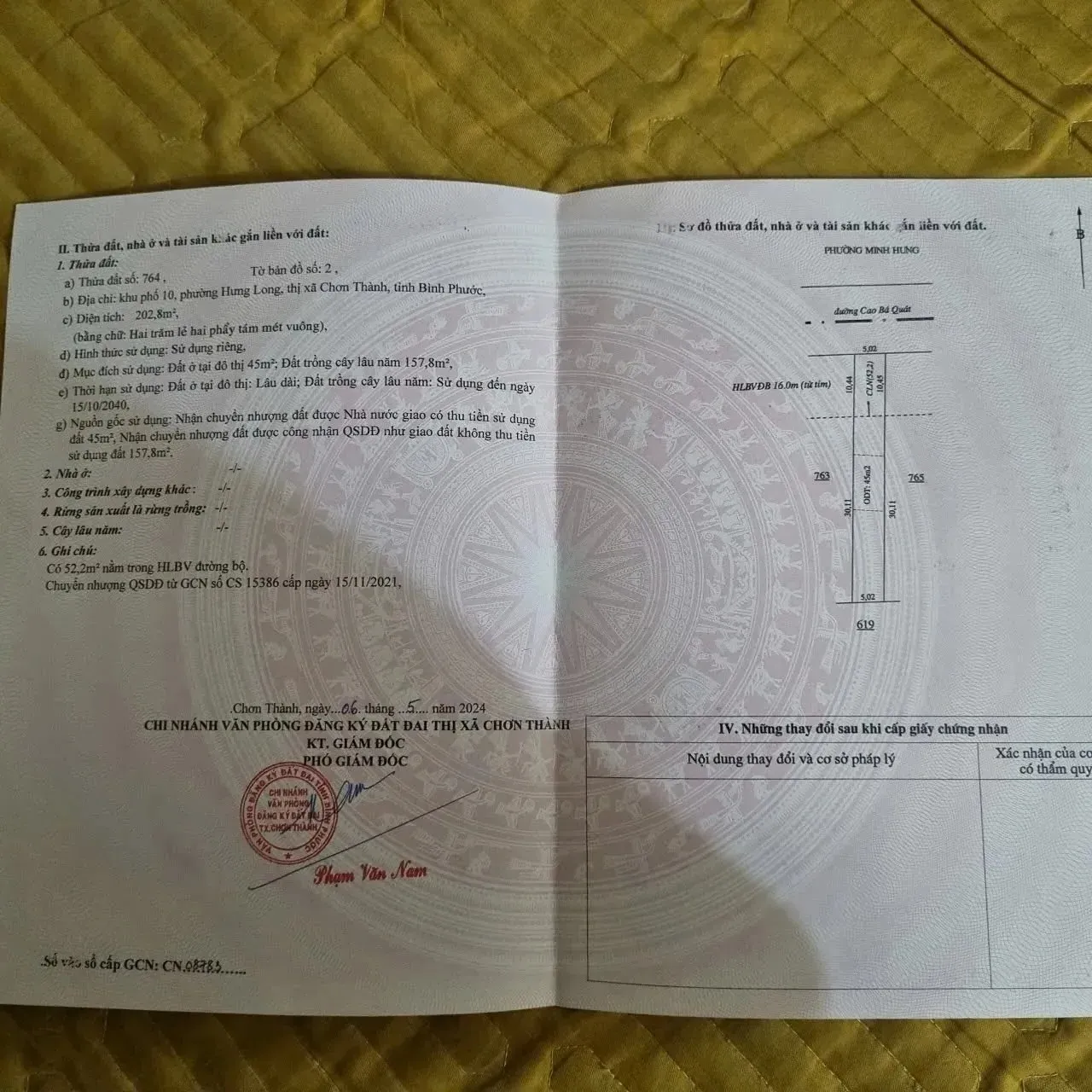 Bán lô đất HƯNG LONG CHƠN THÀNH “ cách ql 13 chỉ 400m”