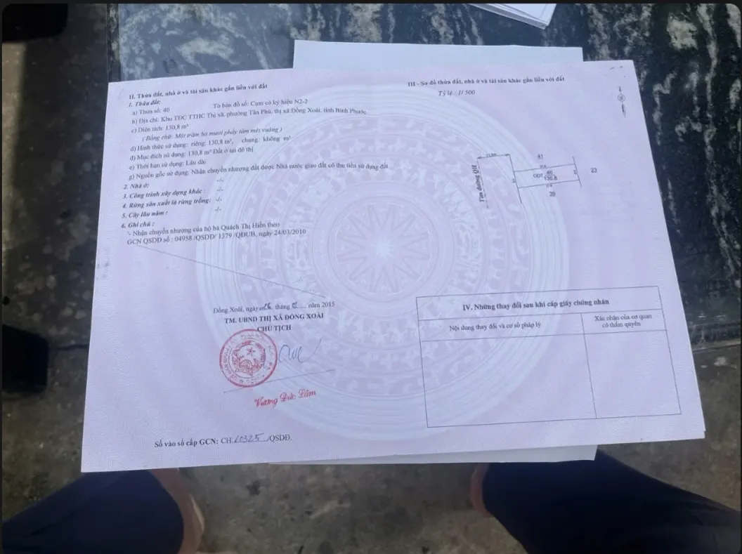 Bán lô đất TĐC phường Bình Phước, TP Đồng Nai