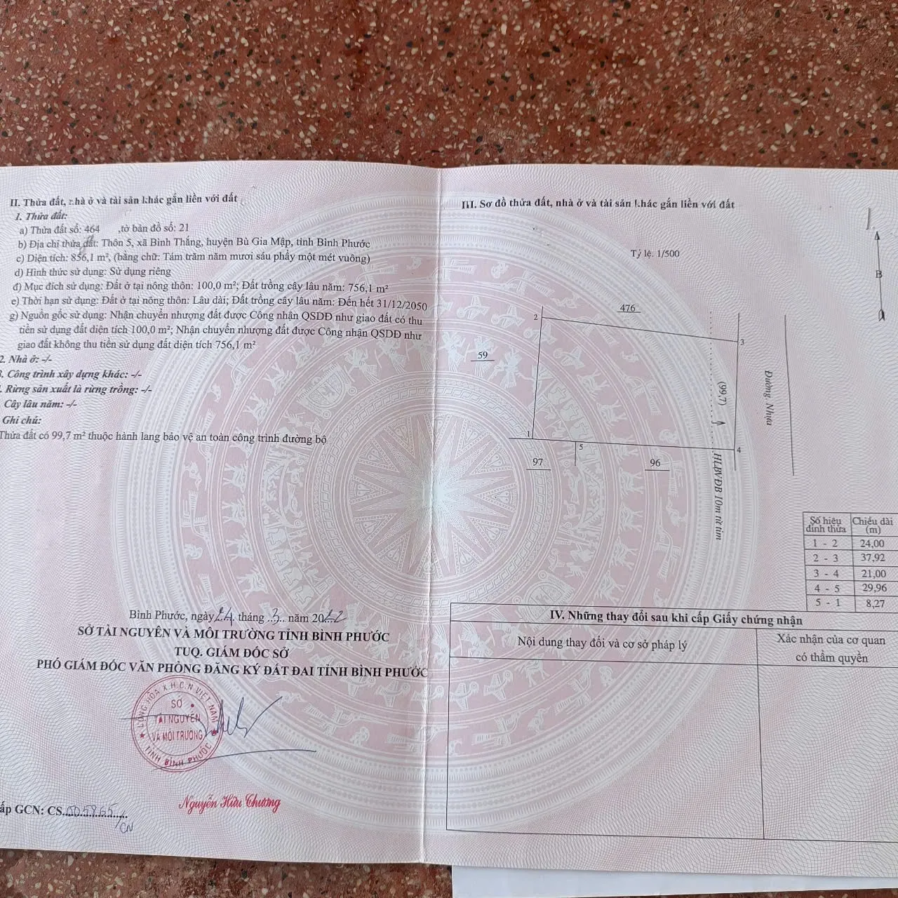 Bán lô đất đẹp trục chính xã Bình Thắng cũ