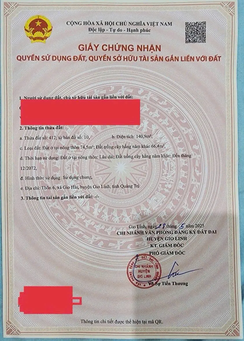 Bán đất xã Cửa Việt, tỉnh Quảng Trị